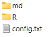 Mandatory folders and files